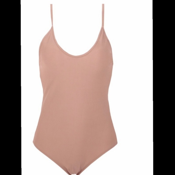 Sexy One Piece Swimsuit Neutral Tan - Picture 2 of 5